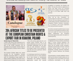 204 African Titles to Be Presented at the European Christian Rights & Export Fair in Krakow, Poland